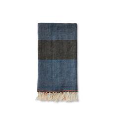 Blue + Black Cotton Hand Towel - Ethiopia