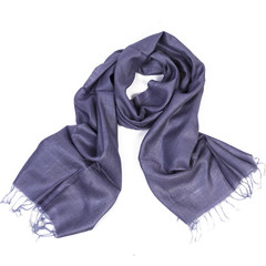 Mauve Raw Silk Scarf - India