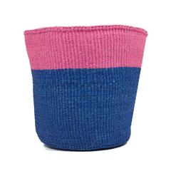 Pink Colour Block Basket - Large