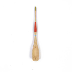 Orange & Green Striped Wooden Spoon - South Africa