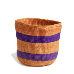 Purple Striped African Basket - Kenya