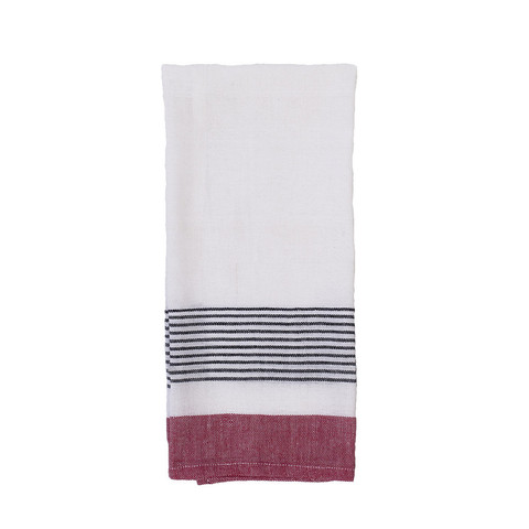 Handmade Indian red cotton hand towel