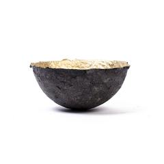 Mini Charcoal & Gold Pulp Bowl - Swaziland