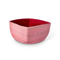Small Pink + Red Square Basket