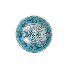 Medium Turquoise Ceramic Bowl - Afghanistan