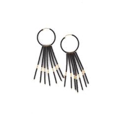 One Stripe Porcupine Earrings - Tanzania