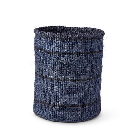 Medium Dark Grey with Thin Stripes Basket