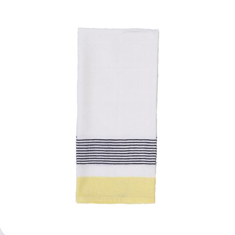 Handmade Indian yellow cotton hand towel