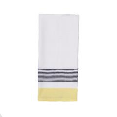 Handmade Indian yellow cotton hand towel