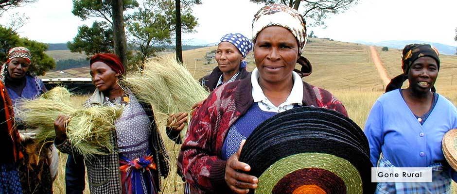 Gone Rural - lutindzi and sisal placemats from Swaziland