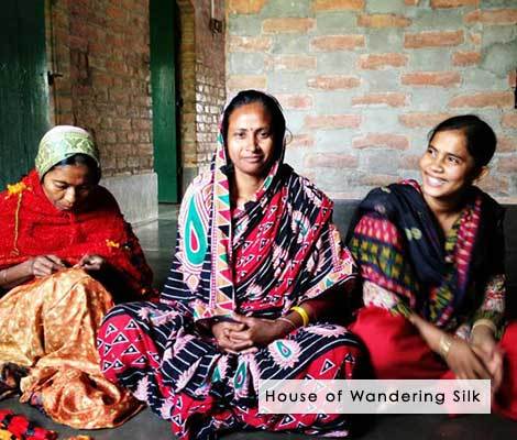 House of Wandering Silk - Indian Kantha Scarves